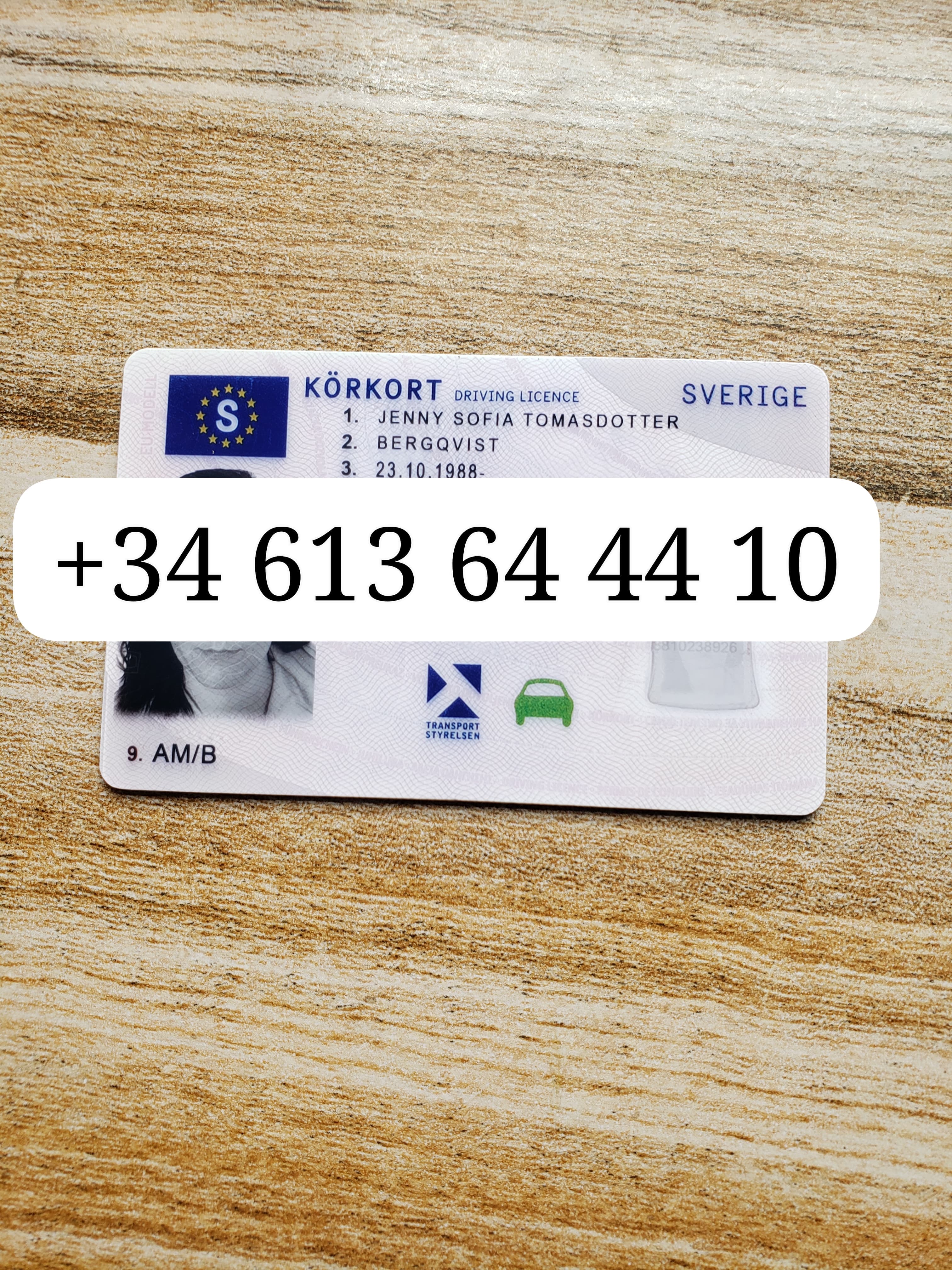 Sweden driving licence front